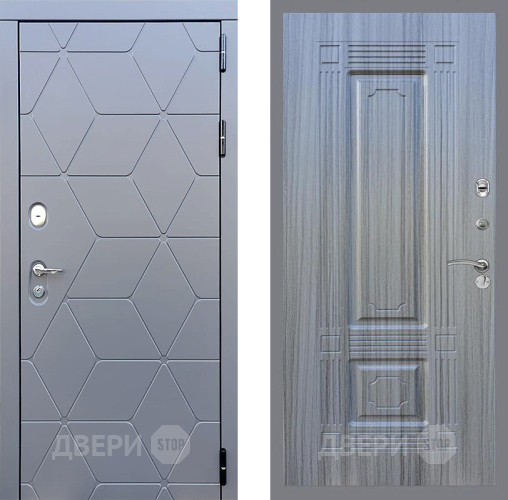 Входная металлическая Дверь Стоп КОСМО ФЛ-2 Сандал грей