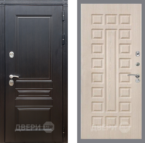 Входная металлическая Дверь Стоп МЕГАПОЛИС ФЛ-183 Беленый дуб