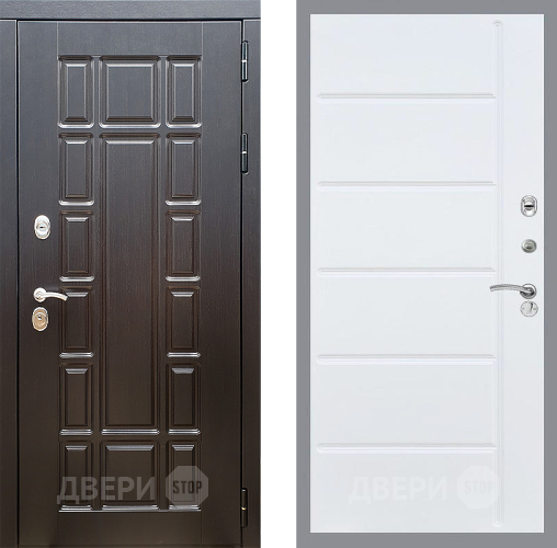 Входная металлическая Дверь Стоп НЬЮ ЙОРК ФЛ-102 Белый ясень