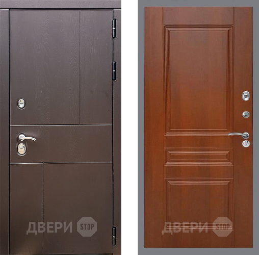 Входная металлическая Дверь Стоп УРБАН ФЛ-243 Итальянский орех