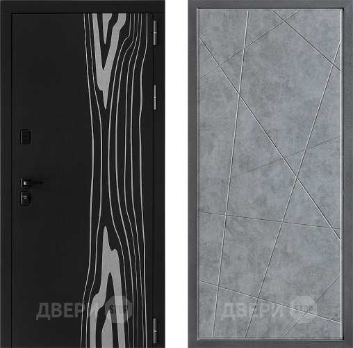 Входная металлическая Дверь Дверной континент ДК-12 ФЛ-655 Бетон серый