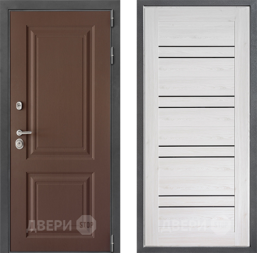 Входная металлическая Дверь Дверной континент ДК-3/729 ФЛ-49 Сосна белая