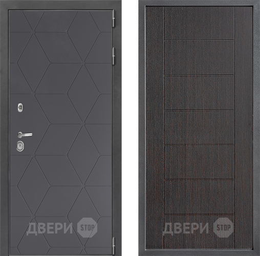 Входная металлическая Дверь Дверной континент ДК-3/744 ФЛ-Лайн Венге