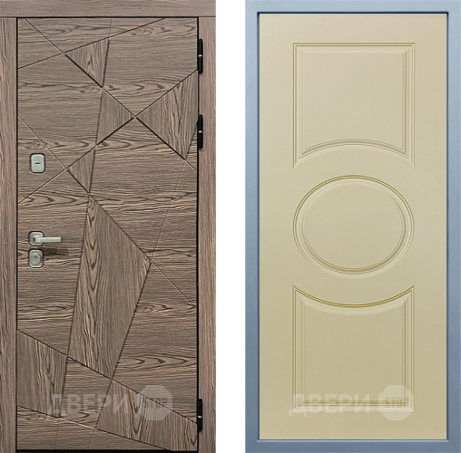 Входная металлическая Дверь Дива МД-97/2 Д-8 Шампань