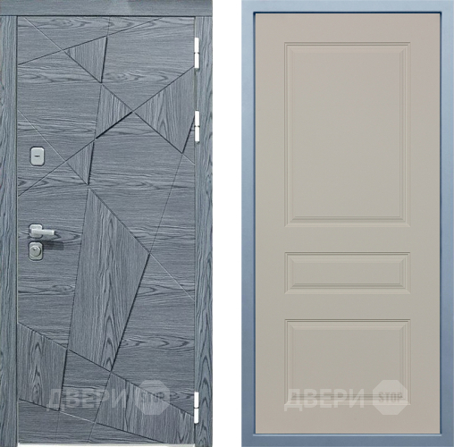 Входная металлическая Дверь Дива МД-97/3 Д-13 Шампань