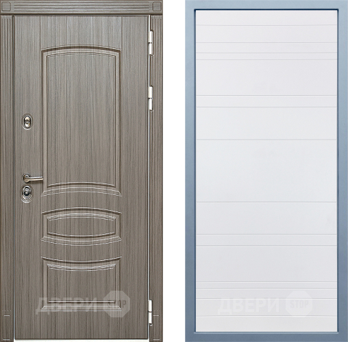 Входная металлическая Дверь Дива МД-42 Д-5 Белый