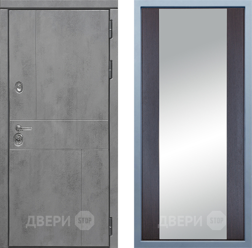 Входная металлическая Дверь Дива МД-48 Д-15 Зеркало Венге