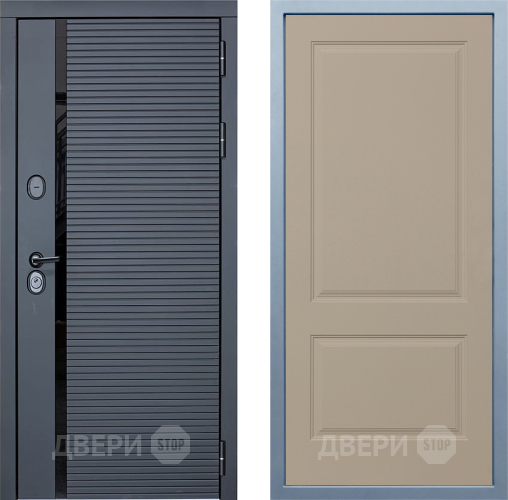 Входная металлическая Дверь Дива МХ-45 STR Д-7 Шампань