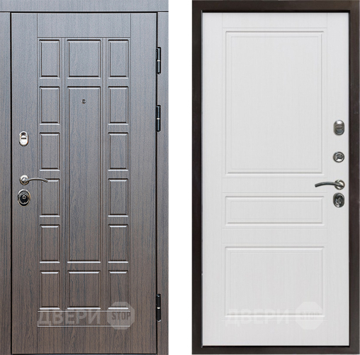 Входная металлическая Дверь Престиж Престиж Классика Белое дерево