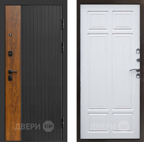 Входная металлическая Дверь Престиж Prestizh Премиум Лиственница белая