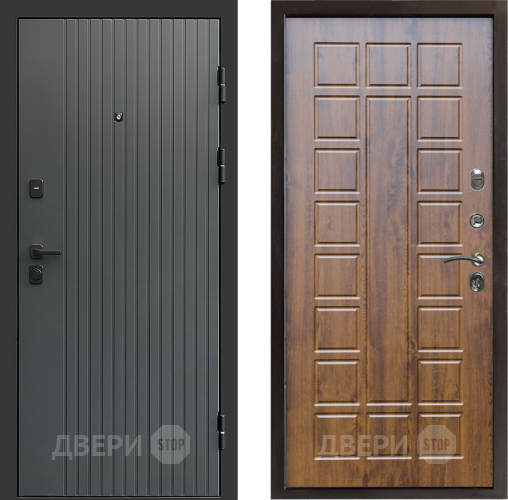 Входная металлическая Дверь Престиж Tvist Grey Престиж Дуб