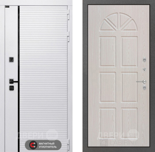 Входная металлическая Дверь Лабиринт (LABIRINT) Royal 15 VINORIT Алмон 25