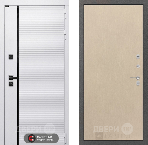 Входная металлическая Дверь Лабиринт (LABIRINT) Royal 05 Венге светлый