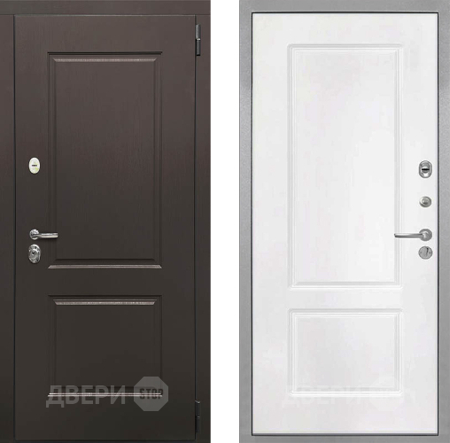 Входная металлическая Дверь Интекрон (INTECRON) Кампо КВ-2 Белый матовый