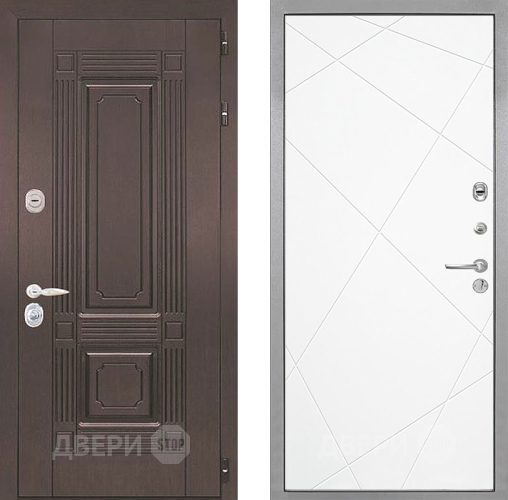 Входная металлическая Дверь Интекрон (INTECRON) Италия Лучи-М Софт милк