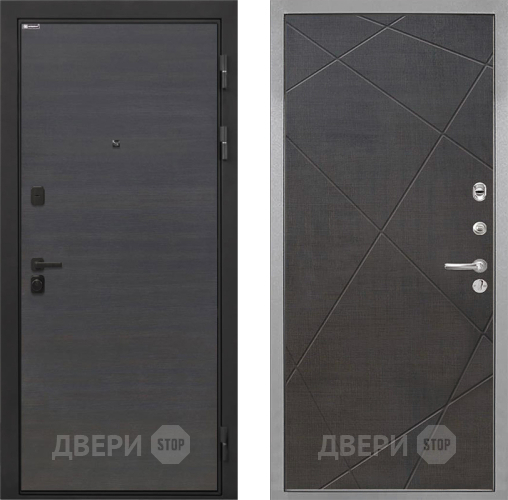 Дверь Интекрон (INTECRON) Профит Black Эковенге Лучи-М Венге распил кофе