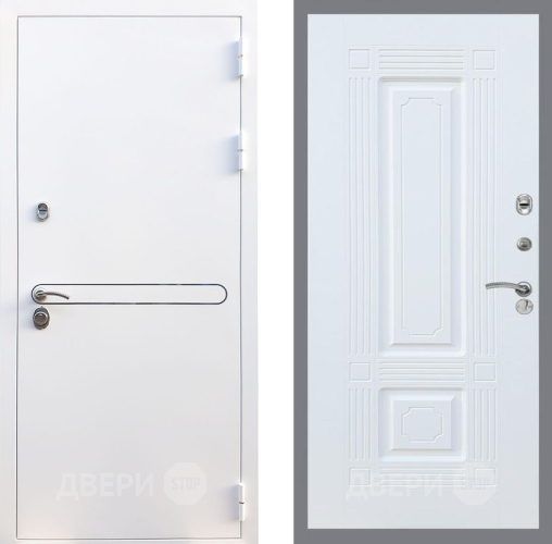 Входная металлическая Дверь Рекс (REX) 27 FL-2 Силк Сноу