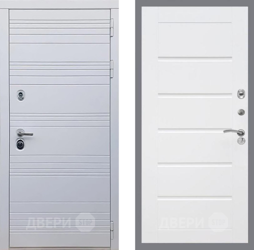 Дверь Рекс (REX) 14 Силк Сноу Сити Белый ясень