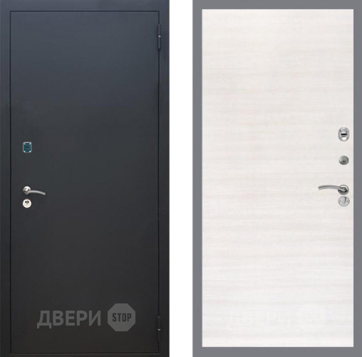 Входная металлическая Дверь Рекс (REX) 1A Черный Муар GL Акация