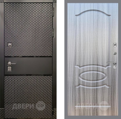 Дверь Рекс (REX) 15 Черный Кварц FL-128 Сандал грей