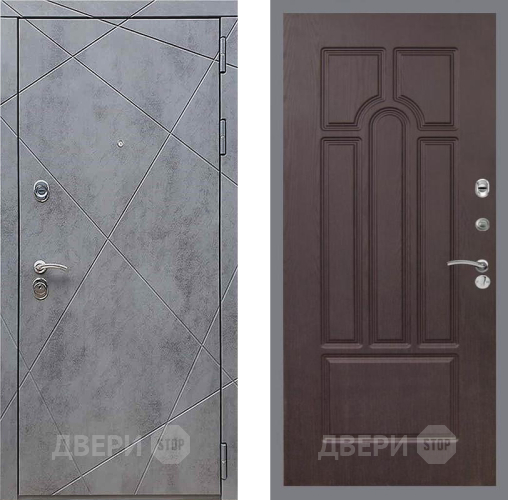 Дверь Рекс (REX) 13 Бетон Темный FL-58 Венге