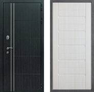 Дверь Дверной континент Теплолюкс Дизайн ФЛ-70 Лиственница белая 860х2050 мм