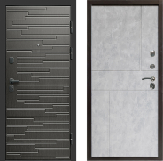 Дверь Престиж Rivera Горизонт Бетон светлый