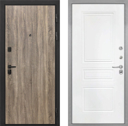 Дверь Интекрон (INTECRON) Профит Black Дуб Турин ФЛ-243 Белый матовый