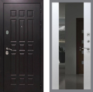 Дверь Рекс (REX) 8 СБ-16 Зеркало Белый ясень 960х2050 мм