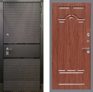 Дверь Рекс (REX) 15 Черный Кварц FL-58 орех тисненый