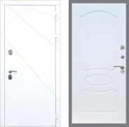 Дверь Рекс (REX) 13 Силк Сноу FL-128 Белый ясень 860х2050 мм