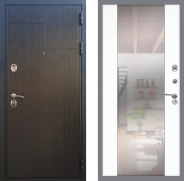 Дверь Рекс (REX) Премиум-246 СБ-16 Зеркало Силк Сноу 960х2050 мм