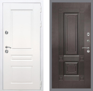 Дверь Рекс (REX) Премиум-н Силк Сноу FL-2 Венге 860х2050 мм